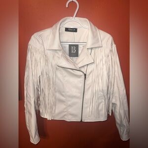Blue B fringed jacket